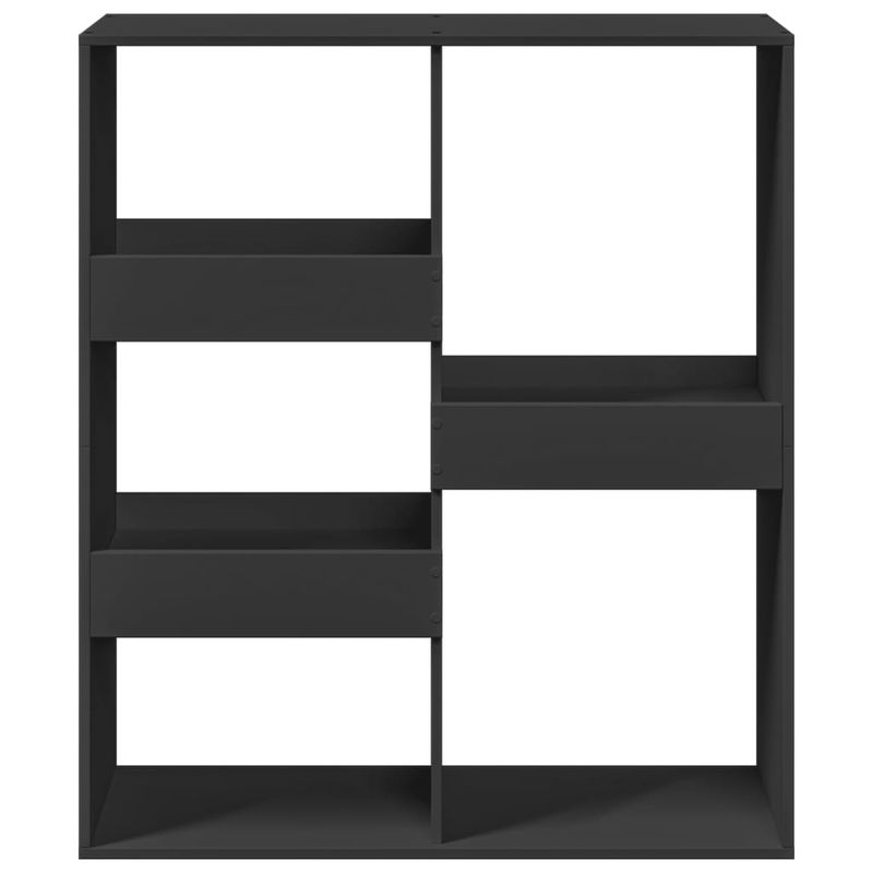 Casa si Gradina - Mobilier - Biblioteci si rafturi - Biblioteci - Separator de camera, negru, 100x33x115 cm, lemn prelucrat - Infinity.ro