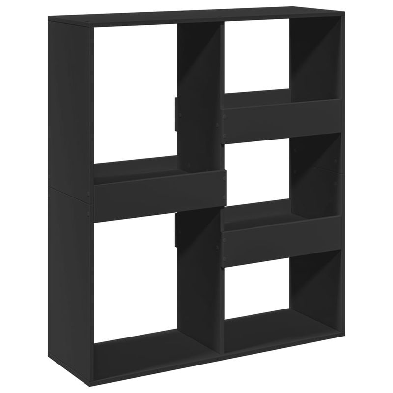 Casa si Gradina - Mobilier - Biblioteci si rafturi - Biblioteci - Separator de camera, negru, 100x33x115 cm, lemn prelucrat - Infinity.ro