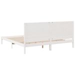 Casa si Gradina - Mobilier - Paturi si accesorii - Paturi - Cadru pat foarte lung fara saltea, alb, 200x210 cm lemn masiv - Infinity.ro