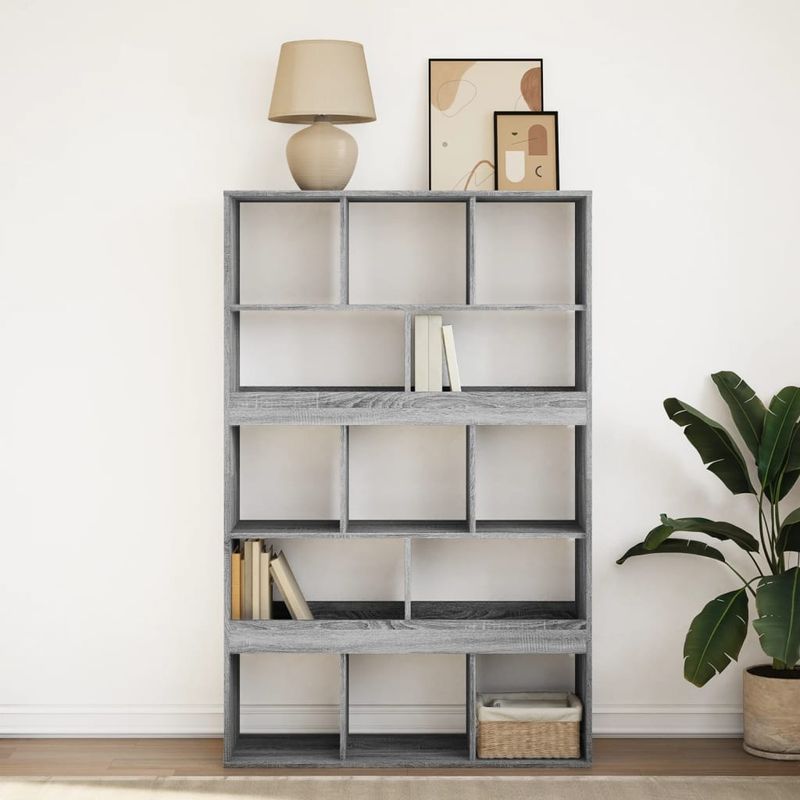 Casa si Gradina - Mobilier - Biblioteci si rafturi - Biblioteci - Biblioteca, gri sonoma, 100x33x156,5 cm, lemn prelucrat - Infinity.ro