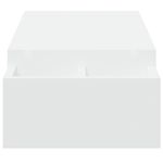 Laptop, Telefoane si Tablete - Laptopuri si accesorii - Accesorii Laptop - Standuri/Coolere notebook - Suport monitor cu depozitare, alb, 100x27x15 cm, lemn prelucrat - Infinity.ro