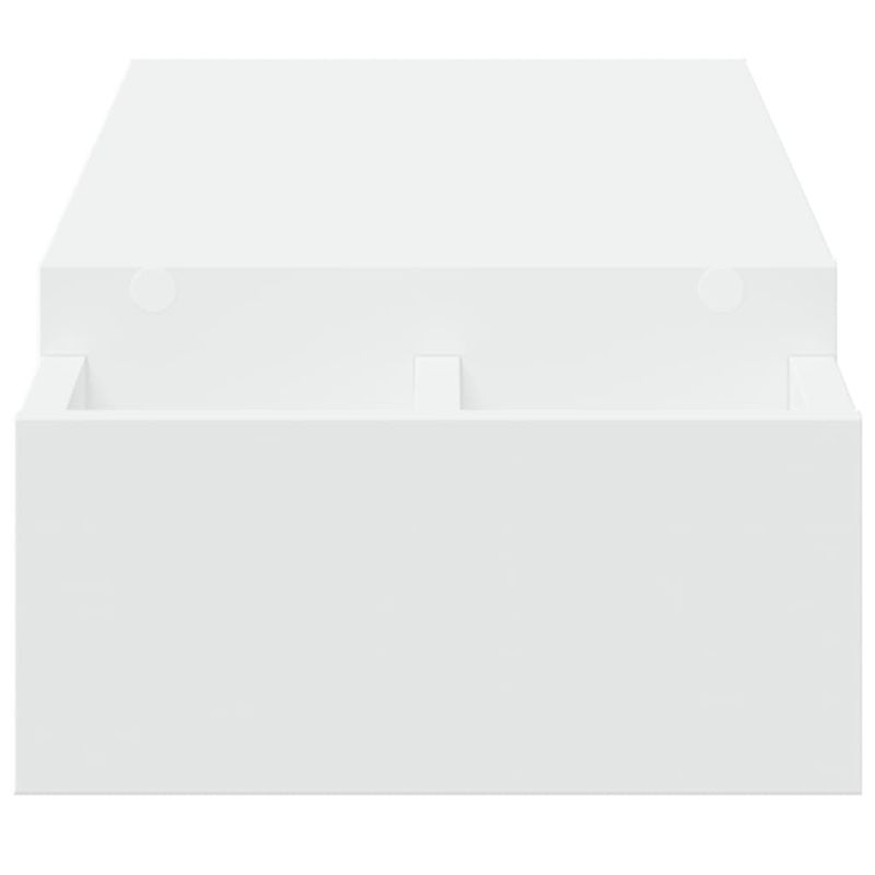 Laptop, Telefoane si Tablete - Laptopuri si accesorii - Accesorii Laptop - Standuri/Coolere notebook - Suport monitor cu depozitare, alb, 100x27x15 cm, lemn prelucrat - Infinity.ro