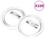 Casa si Gradina - Constructii - Echipamente de lucru - Accesorii echipamente protectia muncii - Set de ecusoane cu ac, 100 seturi, 25 mm, acril - Infinity.ro