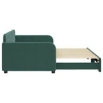 Casa si Gradina - Mobilier - Paturi si accesorii - Paturi - Pat de zi cu extensie, verde inchis, 90x200 cm, catifea - Infinity.ro