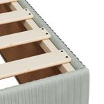 Casa si Gradina - Mobilier - Paturi si accesorii - Paturi - Pat box spring cu saltea, gri deschis, 120x190 cm, catifea - Infinity.ro