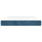 Casa si Gradina - Mobilier - Saltele si somiere - Saltele - Saltea pat cu arcuri, albastru inchis, 140x220x20 cm, catifea - Infinity.ro