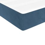 Casa si Gradina - Mobilier - Saltele si somiere - Saltele - Saltea pat cu arcuri, albastru inchis, 140x220x20 cm, catifea - Infinity.ro