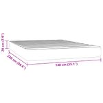 Casa si Gradina - Mobilier - Saltele si somiere - Saltele - Saltea pat cu arcuri, albastru inchis, 140x220x20 cm, catifea - Infinity.ro