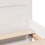 Casa si Gradina - Mobilier - Paturi si accesorii - Paturi - Cadru de pat fara saltea, alb, 150x200 cm, lemn masiv pin - Infinity.ro