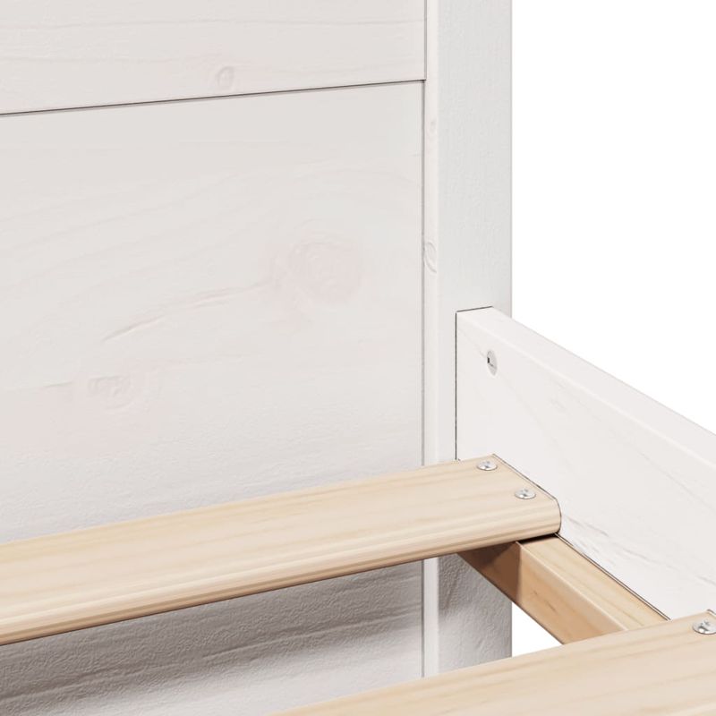 Casa si Gradina - Mobilier - Paturi si accesorii - Paturi - Cadru de pat fara saltea, alb, 150x200 cm, lemn masiv pin - Infinity.ro