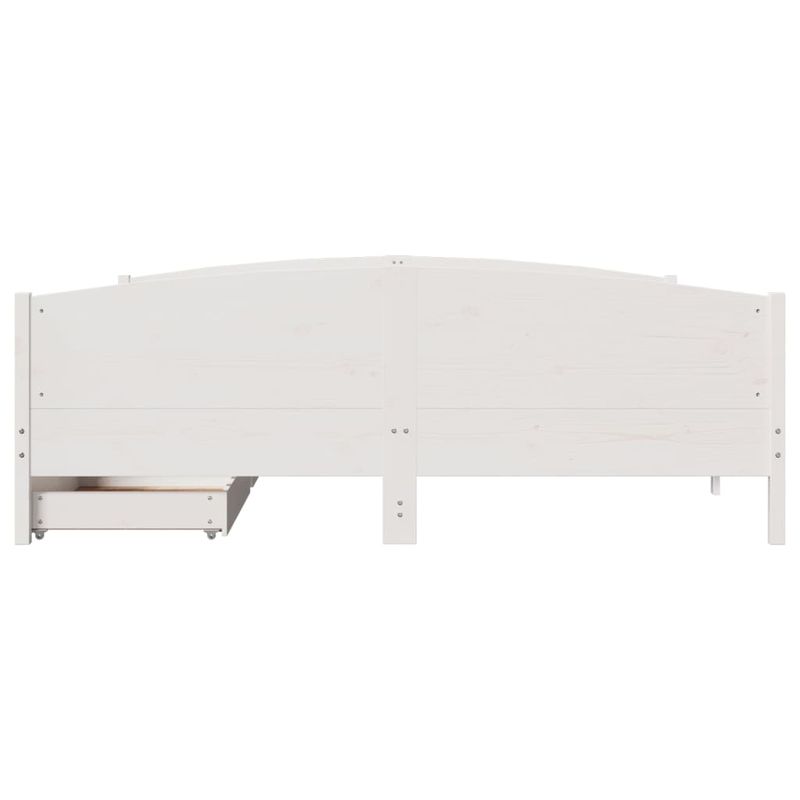 Casa si Gradina - Mobilier - Paturi si accesorii - Paturi - Cadru de pat fara saltea, alb, 180x200 cm, lemn masiv pin - Infinity.ro