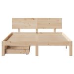 Casa si Gradina - Mobilier - Paturi si accesorii - Paturi - Cadru de pat cu sertare, 160x200 cm, lemn masiv pin - Infinity.ro