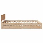 Casa si Gradina - Mobilier - Paturi si accesorii - Paturi - Cadru de pat cu sertare, 160x200 cm, lemn masiv pin - Infinity.ro