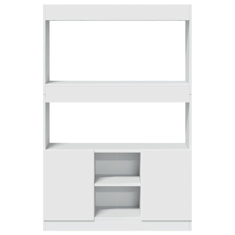 Casa si Gradina - Mobilier - Biblioteci si rafturi - Biblioteci - Dulap inalt, alb, 92x33x140 cm, lemn prelucrat - Infinity.ro