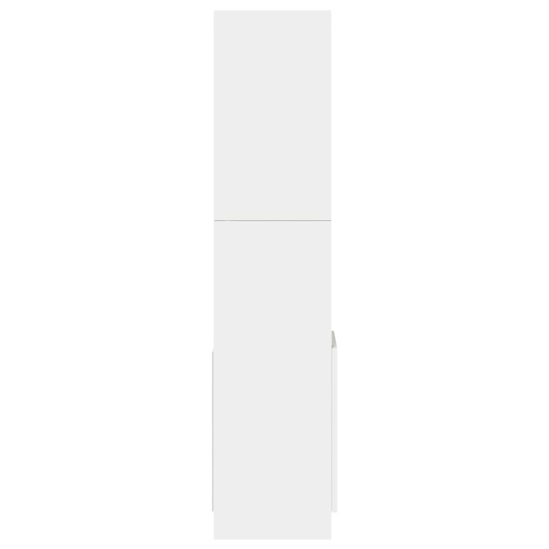 Casa si Gradina - Mobilier - Biblioteci si rafturi - Biblioteci - Dulap inalt, alb, 92x33x140 cm, lemn prelucrat - Infinity.ro