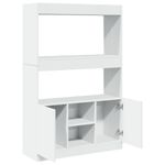 Casa si Gradina - Mobilier - Biblioteci si rafturi - Biblioteci - Dulap inalt, alb, 92x33x140 cm, lemn prelucrat - Infinity.ro