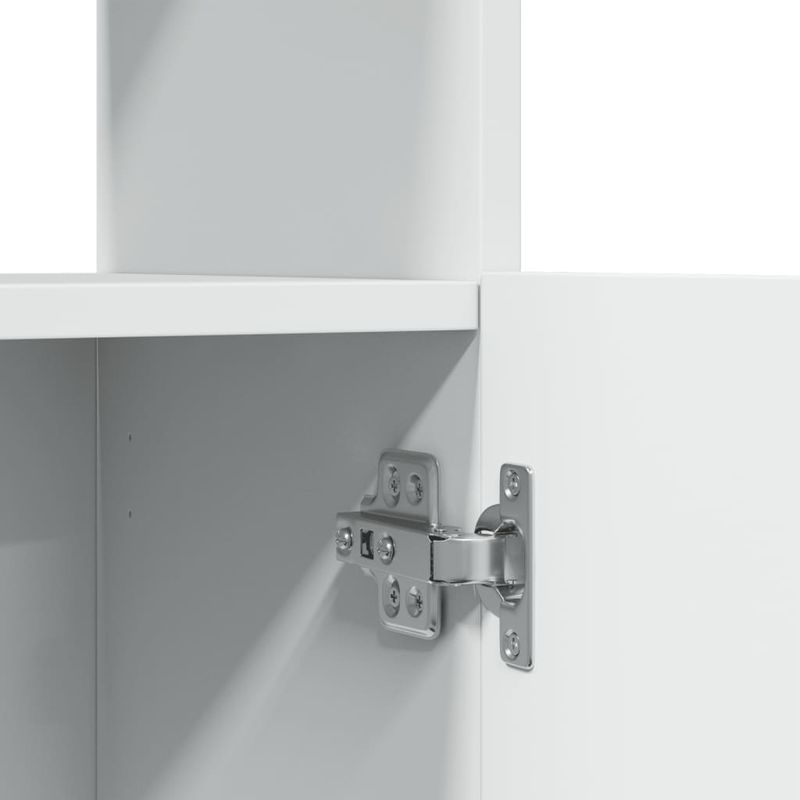 Casa si Gradina - Mobilier - Biblioteci si rafturi - Biblioteci - Dulap inalt, alb, 92x33x140 cm, lemn prelucrat - Infinity.ro