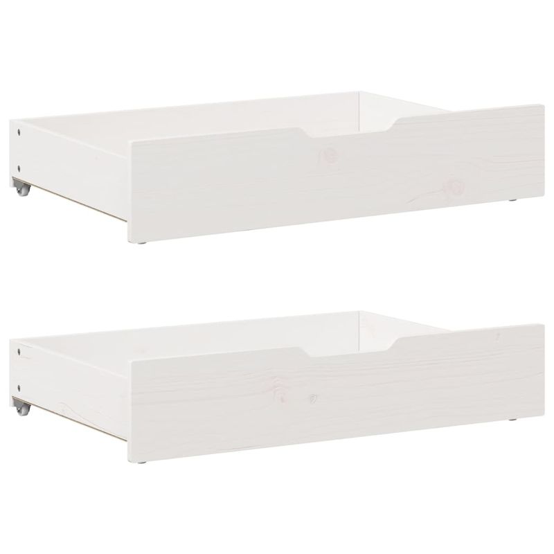 Casa si Gradina - Mobilier - Paturi si accesorii - Paturi - Cadru pat fara saltea, alb, 100x200 cm, lemn masiv pin - Infinity.ro