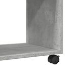 Casa si Gradina - Mobilier - Mese si birouri - Mese living - Masa laterala cu roti, gri beton, 70x35x60 cm, lemn prelucrat - Infinity.ro