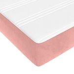 Casa si Gradina - Mobilier - Saltele si somiere - Saltele - Saltea de pat cu arcuri, roz, 120x220x20 cm, catifea - Infinity.ro