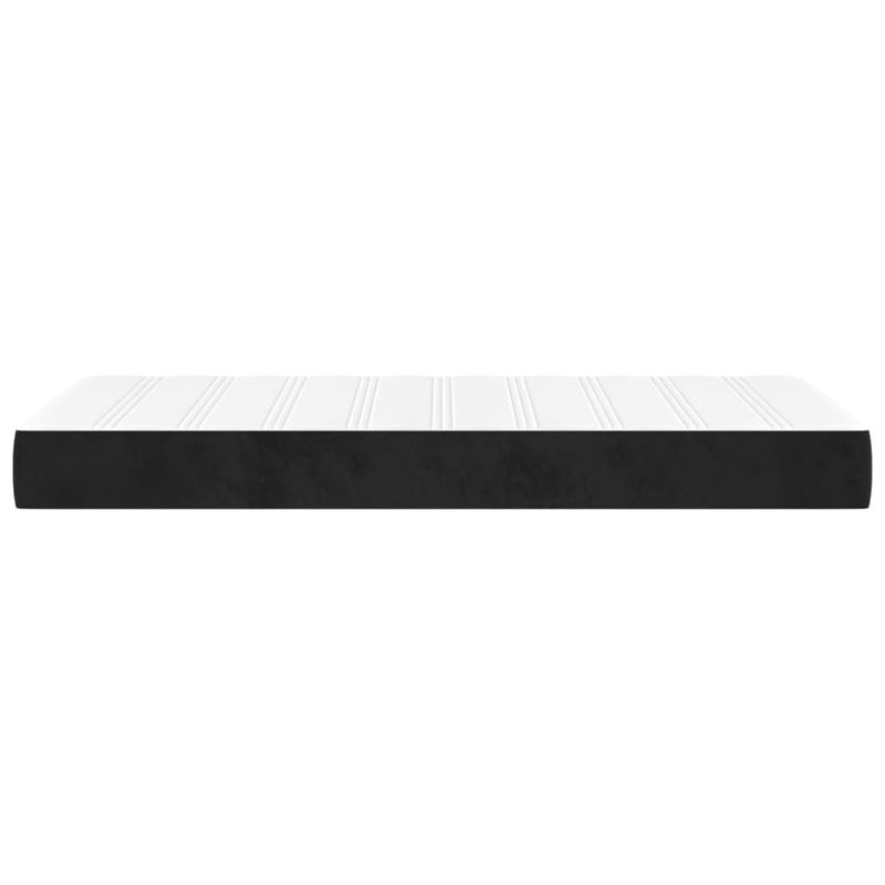 Casa si Gradina - Mobilier - Saltele si somiere - Saltele - Saltea de pat cu arcuri, negru, 100x220x20 cm, catifea - Infinity.ro