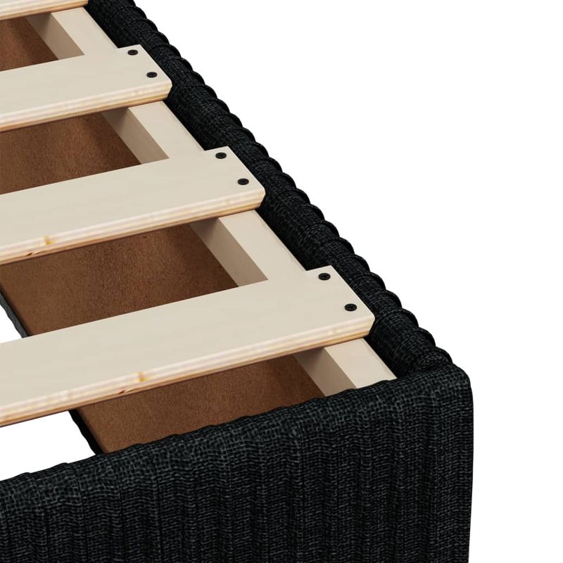 Casa si Gradina - Mobilier - Paturi si accesorii - Paturi - Pat box spring cu saltea, negru, 100x200 cm, textil - Infinity.ro