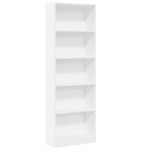 Casa si Gradina - Mobilier - Biblioteci si rafturi - Biblioteci - Biblioteca, alb, 60x24x176 cm, lemn prelucrat - Infinity.ro