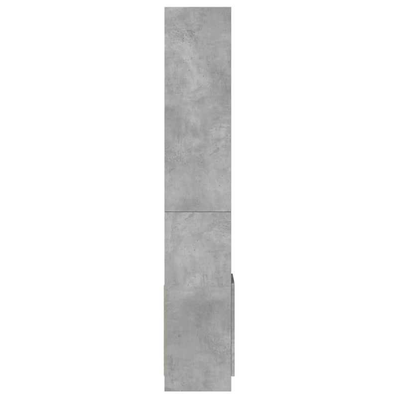 Casa si Gradina - Mobilier - Biblioteci si rafturi - Biblioteci - Dulap inalt, gri beton, 92x33x180 cm, lemn prelucrat - Infinity.ro