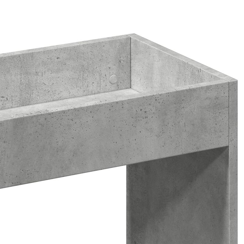 Casa si Gradina - Mobilier - Biblioteci si rafturi - Biblioteci - Dulap inalt, gri beton, 92x33x180 cm, lemn prelucrat - Infinity.ro