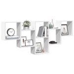 Casa si Gradina - Mobilier - Biblioteci si rafturi - Rafturi - Raft de perete, alb, 159x18x66 cm, lemn prelucrat - Infinity.ro