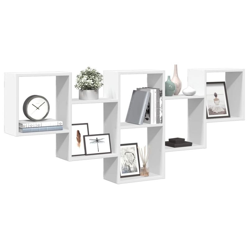 Casa si Gradina - Mobilier - Biblioteci si rafturi - Rafturi - Raft de perete, alb, 159x18x66 cm, lemn prelucrat - Infinity.ro