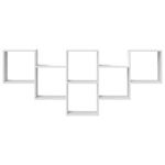 Casa si Gradina - Mobilier - Biblioteci si rafturi - Rafturi - Raft de perete, alb, 159x18x66 cm, lemn prelucrat - Infinity.ro