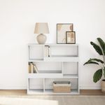 Casa si Gradina - Mobilier - Biblioteci si rafturi - Biblioteci - Biblioteca/Separator camera, alb, 100x33x94,5 cm - Infinity.ro