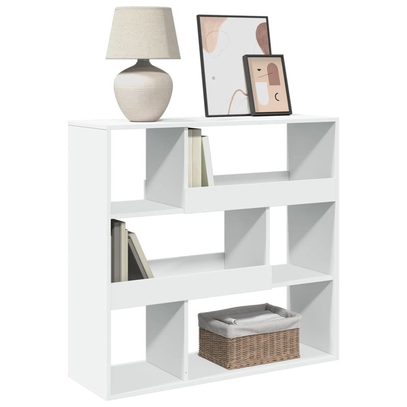 Casa si Gradina - Mobilier - Biblioteci si rafturi - Biblioteci - Biblioteca/Separator camera, alb, 100x33x94,5 cm - Infinity.ro