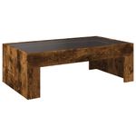 Casa si Gradina - Mobilier - Mese si birouri - Masute de cafea - Masuta de cafea cu LED infinity, stejar fumuriu, 90x50x30 cm - Infinity.ro