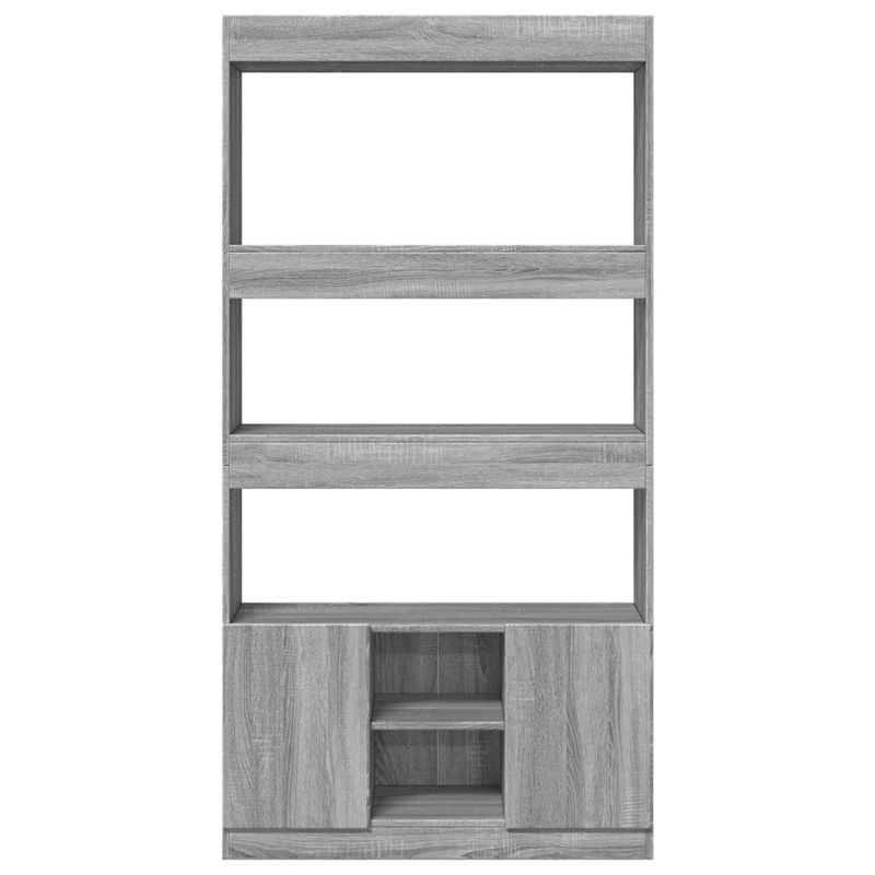 Casa si Gradina - Mobilier - Biblioteci si rafturi - Biblioteci - Dulap inalt, gri sonoma, 92x33x180 cm, lemn prelucrat - Infinity.ro