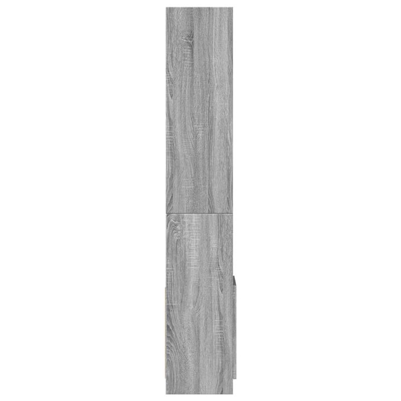 Casa si Gradina - Mobilier - Biblioteci si rafturi - Biblioteci - Dulap inalt, gri sonoma, 92x33x180 cm, lemn prelucrat - Infinity.ro