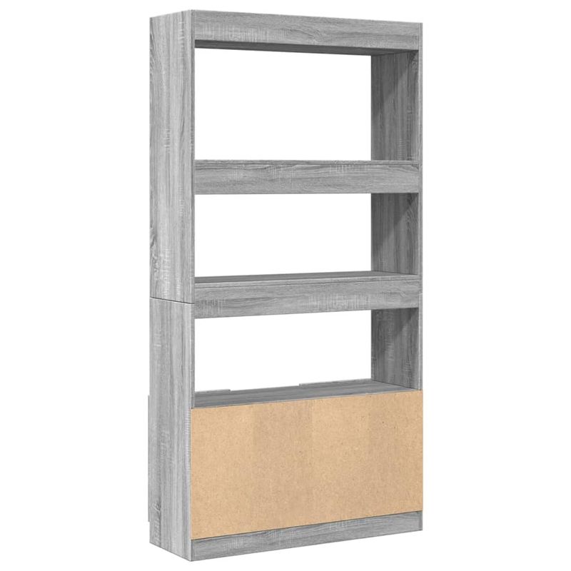 Casa si Gradina - Mobilier - Biblioteci si rafturi - Biblioteci - Dulap inalt, gri sonoma, 92x33x180 cm, lemn prelucrat - Infinity.ro