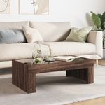 Casa si Gradina - Mobilier - Mese si birouri - Masute de cafea - Masuta de cafea cu LED infinity, stejar maro, 90x50x30 cm - Infinity.ro