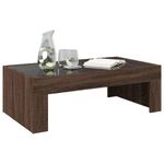 Casa si Gradina - Mobilier - Mese si birouri - Masute de cafea - Masuta de cafea cu LED infinity, stejar maro, 90x50x30 cm - Infinity.ro