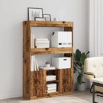 Casa si Gradina - Mobilier - Biblioteci si rafturi - Biblioteci - Dulap inalt, lemn vechi, 92x33x140 cm, lemn prelucrat - Infinity.ro