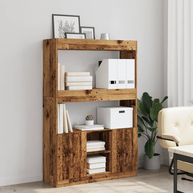 Casa si Gradina - Mobilier - Biblioteci si rafturi - Biblioteci - Dulap inalt, lemn vechi, 92x33x140 cm, lemn prelucrat - Infinity.ro