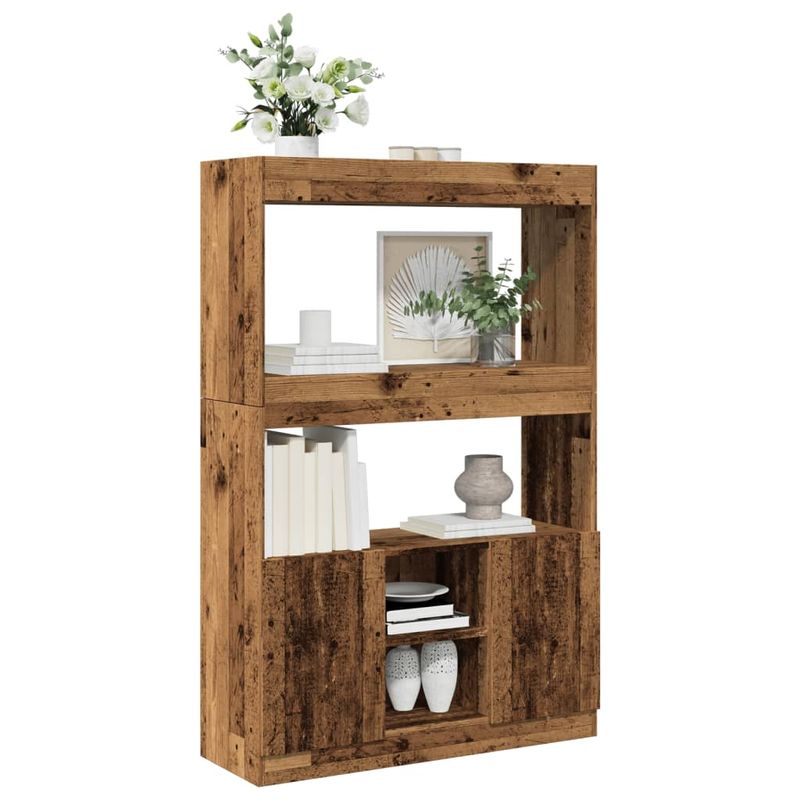 Casa si Gradina - Mobilier - Biblioteci si rafturi - Biblioteci - Dulap inalt, lemn vechi, 92x33x140 cm, lemn prelucrat - Infinity.ro