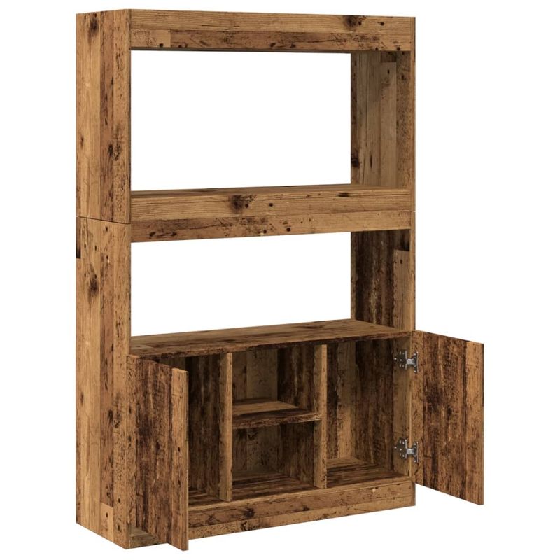 Casa si Gradina - Mobilier - Biblioteci si rafturi - Biblioteci - Dulap inalt, lemn vechi, 92x33x140 cm, lemn prelucrat - Infinity.ro
