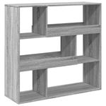 Casa si Gradina - Mobilier - Biblioteci si rafturi - Biblioteci - Dulap de carti/Separator de camera, gri Sonoma, 100x33x94,5 cm - Infinity.ro