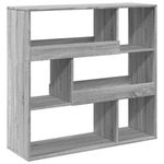 Casa si Gradina - Mobilier - Biblioteci si rafturi - Biblioteci - Dulap de carti/Separator de camera, gri Sonoma, 100x33x94,5 cm - Infinity.ro