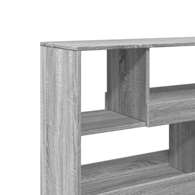 Casa si Gradina - Mobilier - Biblioteci si rafturi - Biblioteci - Dulap de carti/Separator de camera, gri Sonoma, 100x33x94,5 cm - Infinity.ro