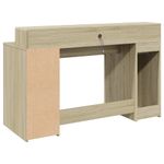 Casa si Gradina - Mobilier - Mese si birouri - Birouri - Birou cu lumini LED stejar sonoma, 140x55x91 cm, lemn prelucrat - Infinity.ro