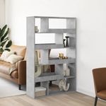 Casa si Gradina - Mobilier - Biblioteci si rafturi - Biblioteci - Separator de camera, gri beton, 100x33x156,5 cm, lemn prelucrat - Infinity.ro