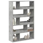 Casa si Gradina - Mobilier - Biblioteci si rafturi - Biblioteci - Separator de camera, gri beton, 100x33x156,5 cm, lemn prelucrat - Infinity.ro